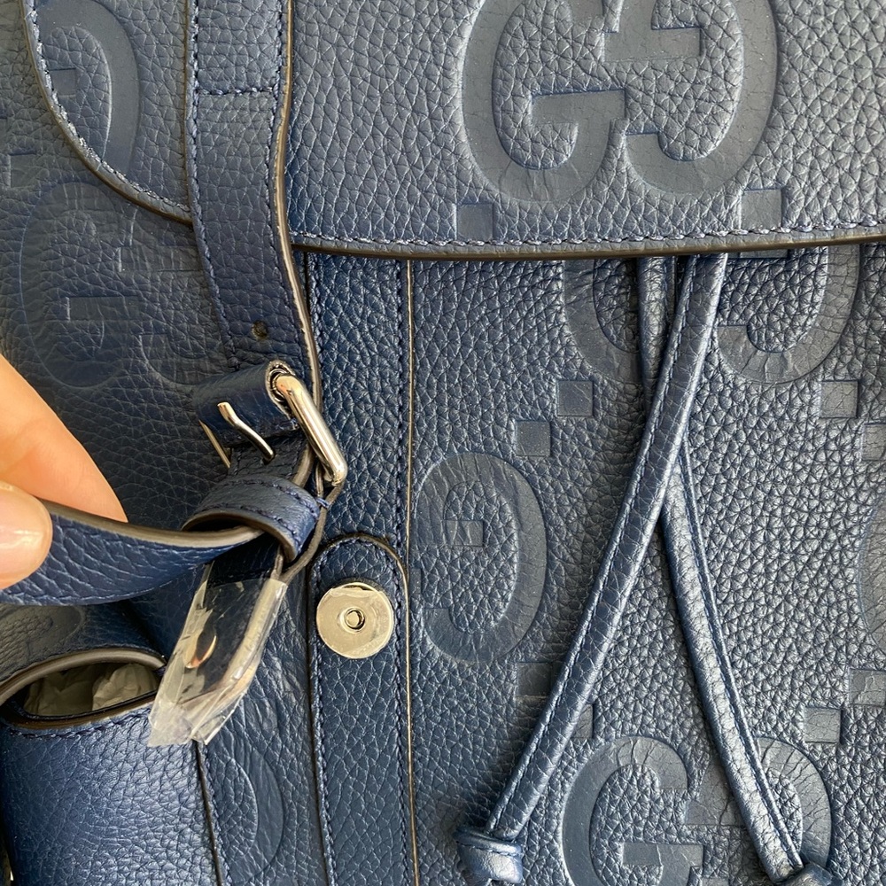 Gucci Blue Leather Backpack - Picture 3 of 15